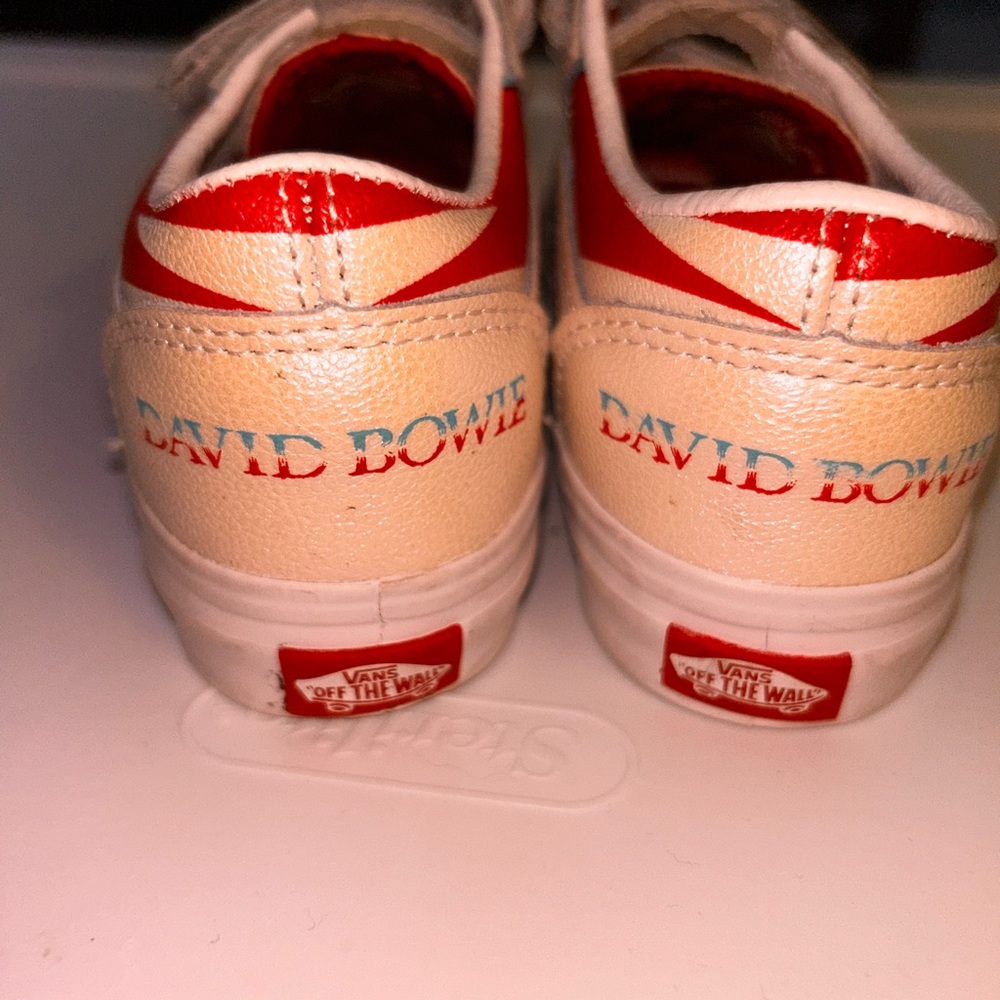 Vans X David Bowie - Vans X David Bowie Pearl Leather Velcro - Old Skool - 9c